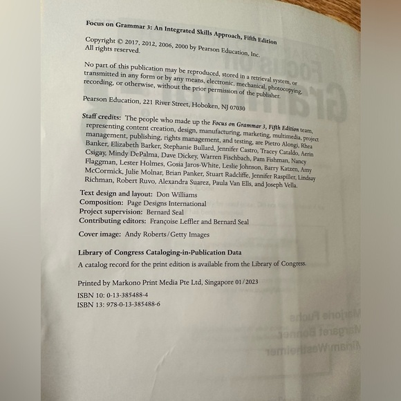 🆕 Focus on Grammar 3 with MyEnglishLab (5th Edition)
5th Edition - Picture 11 of 11